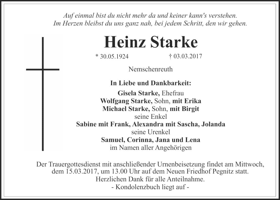 Herr Heinz Starke