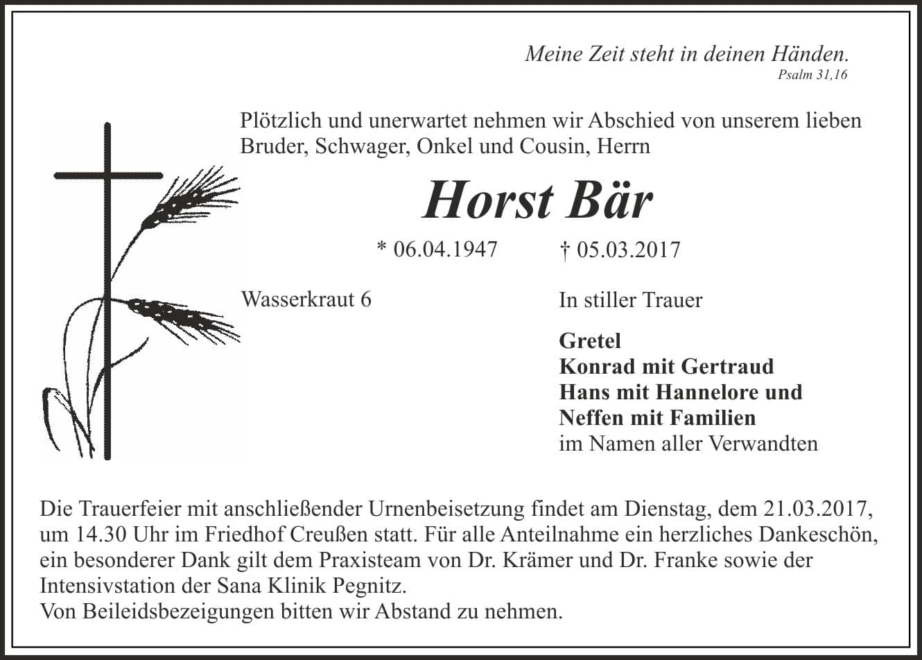Herr Horst Bär