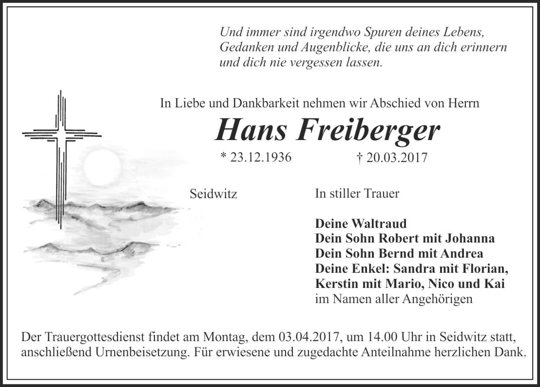 Herr Hans Freiberger