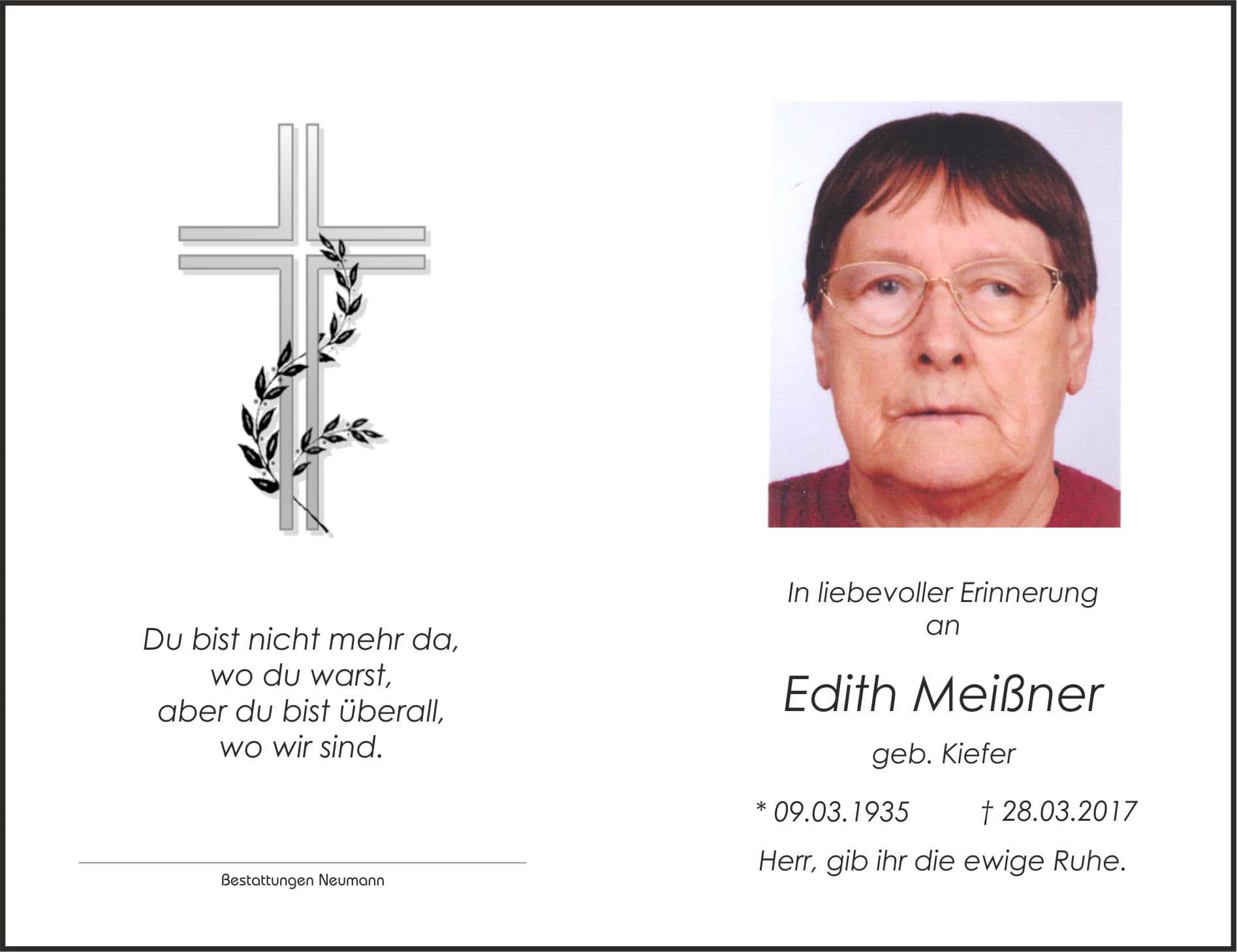 Frau Edith Meißner