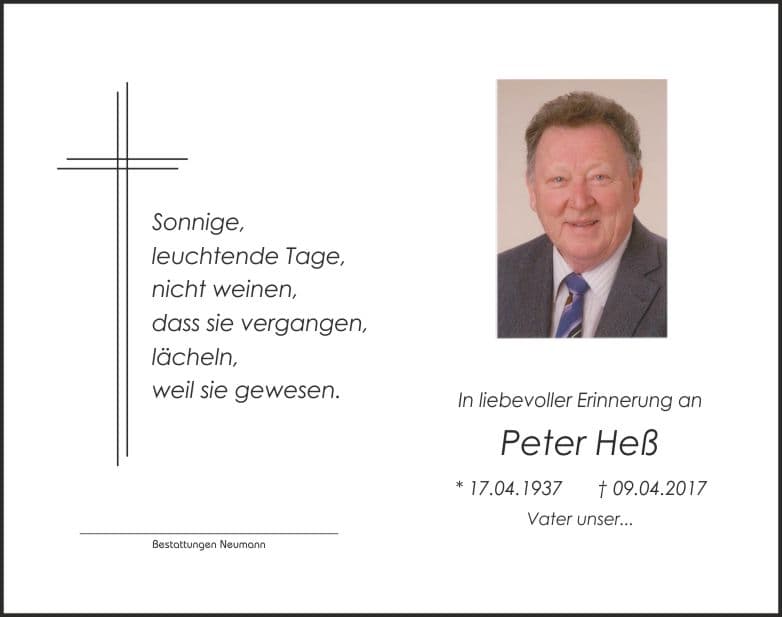Herr Peter Heß
