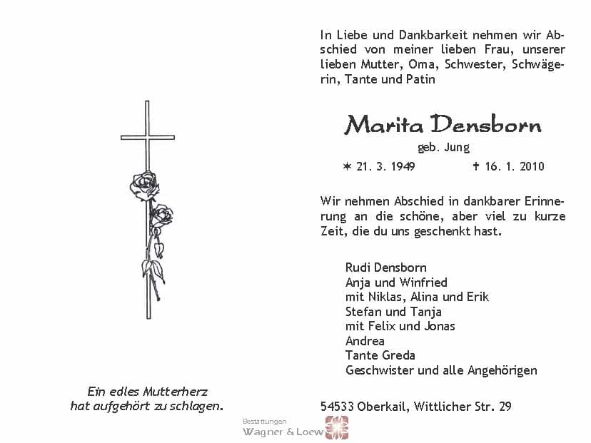 Frau Marita Densborn