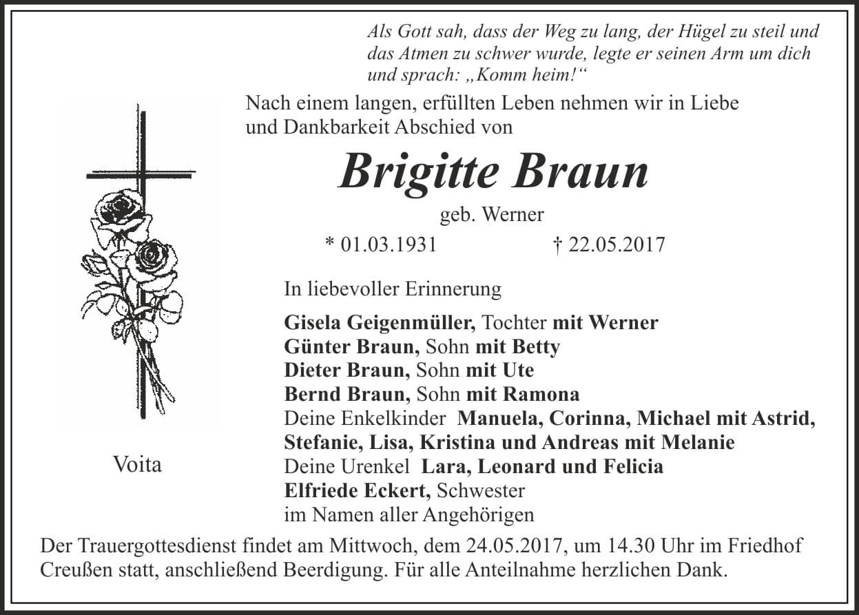 Frau Brigitte Braun