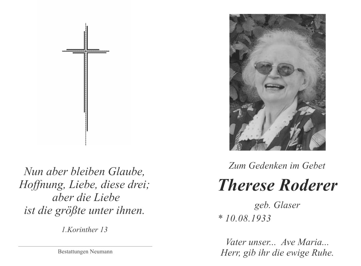 Frau Therese Roderer