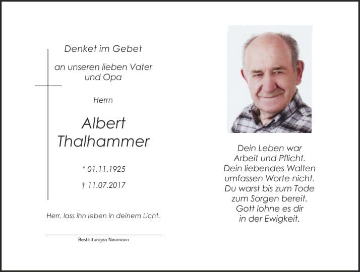 Herr Albert Thalhammer