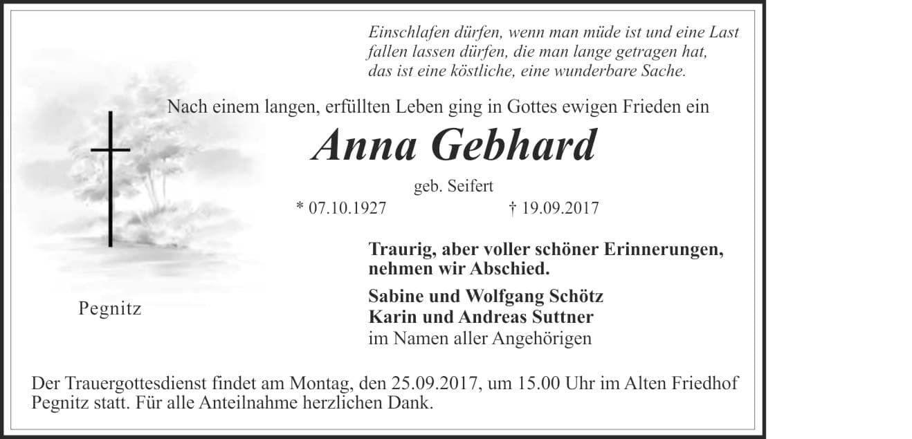Frau Anna Gebhard