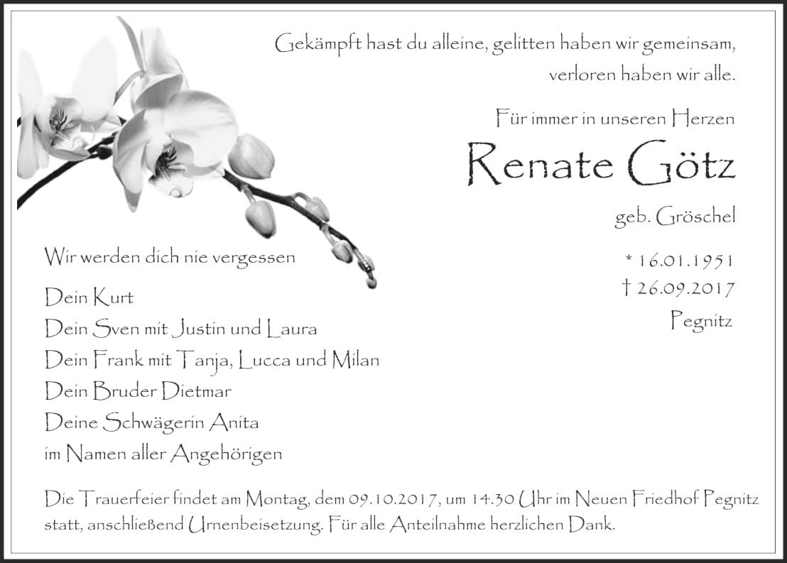 Frau Renate Götz