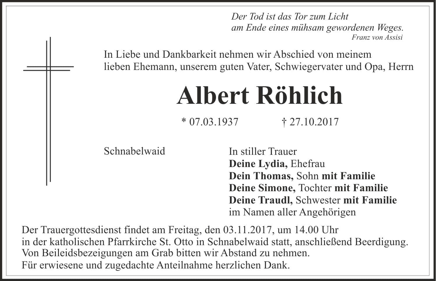 Herr Albert Röhlich
