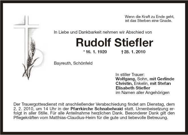Herr Rudolf Stiefler