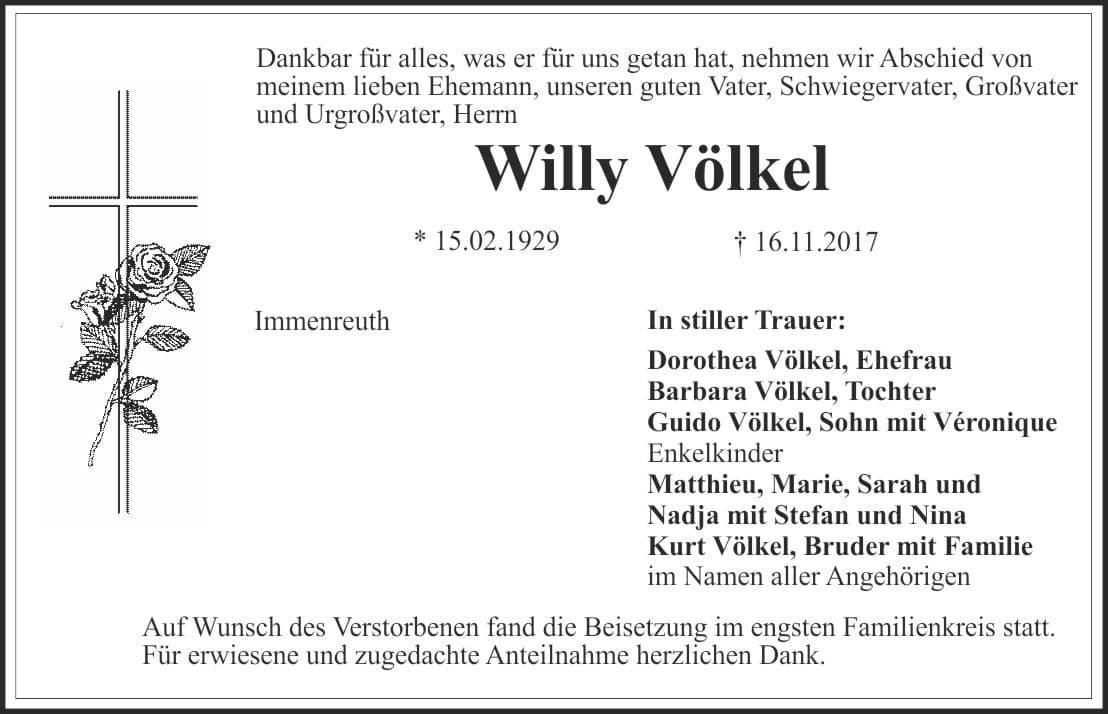 Herr Willy Völkel