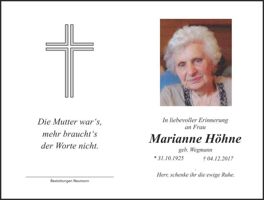 Frau Marianne Höhne