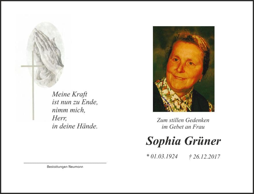 Frau Sophia Grüner