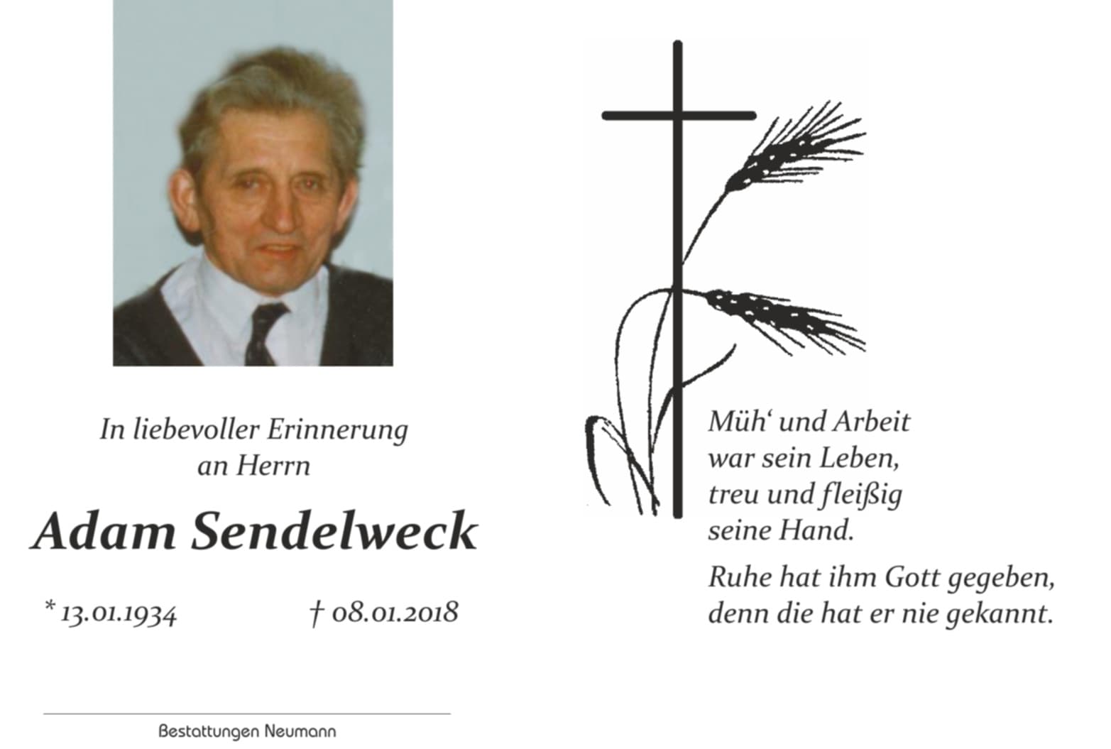 Herr Adam Sendelweck
