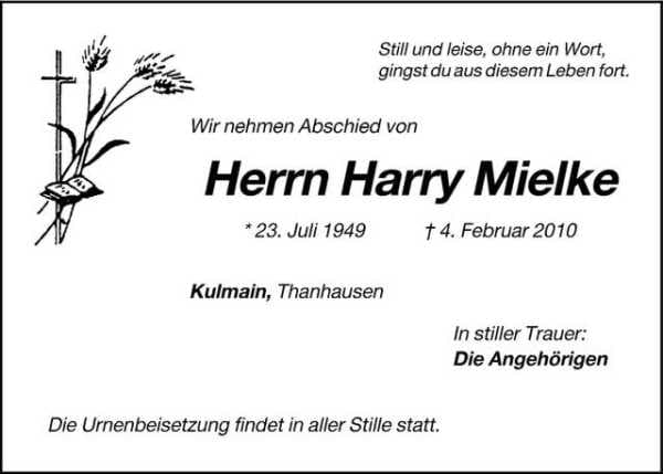Herr Harry Mielke