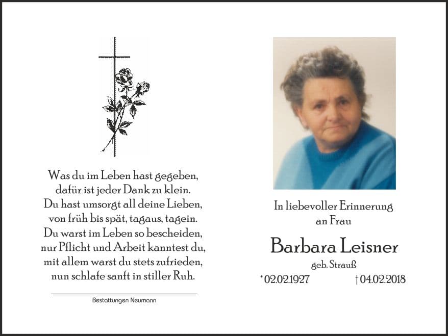 Frau Barbara Leisner