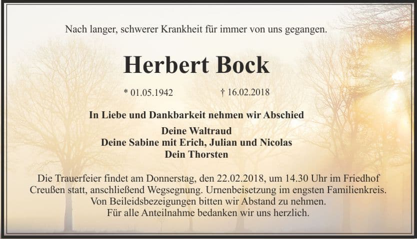 Herr Herbert Bock