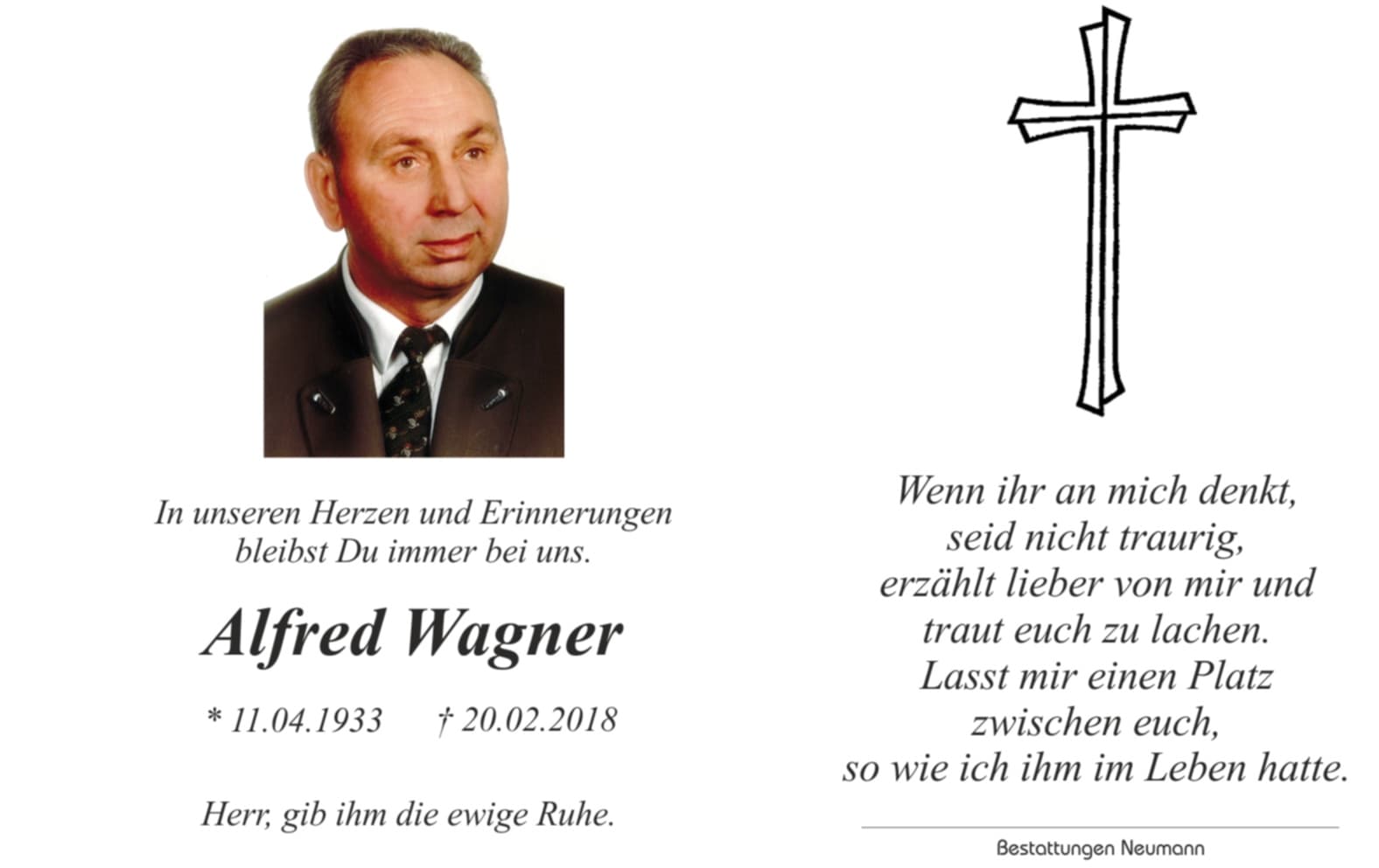 Herr Alfred Wagner