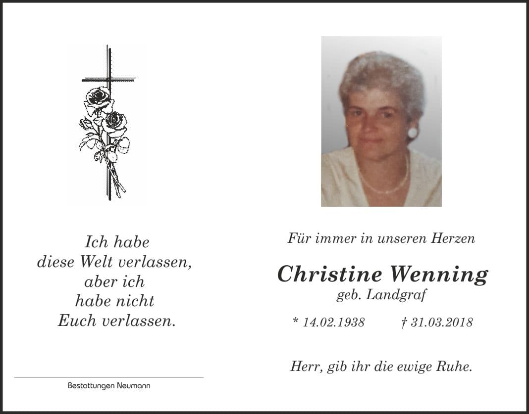 Frau Christine Wenning