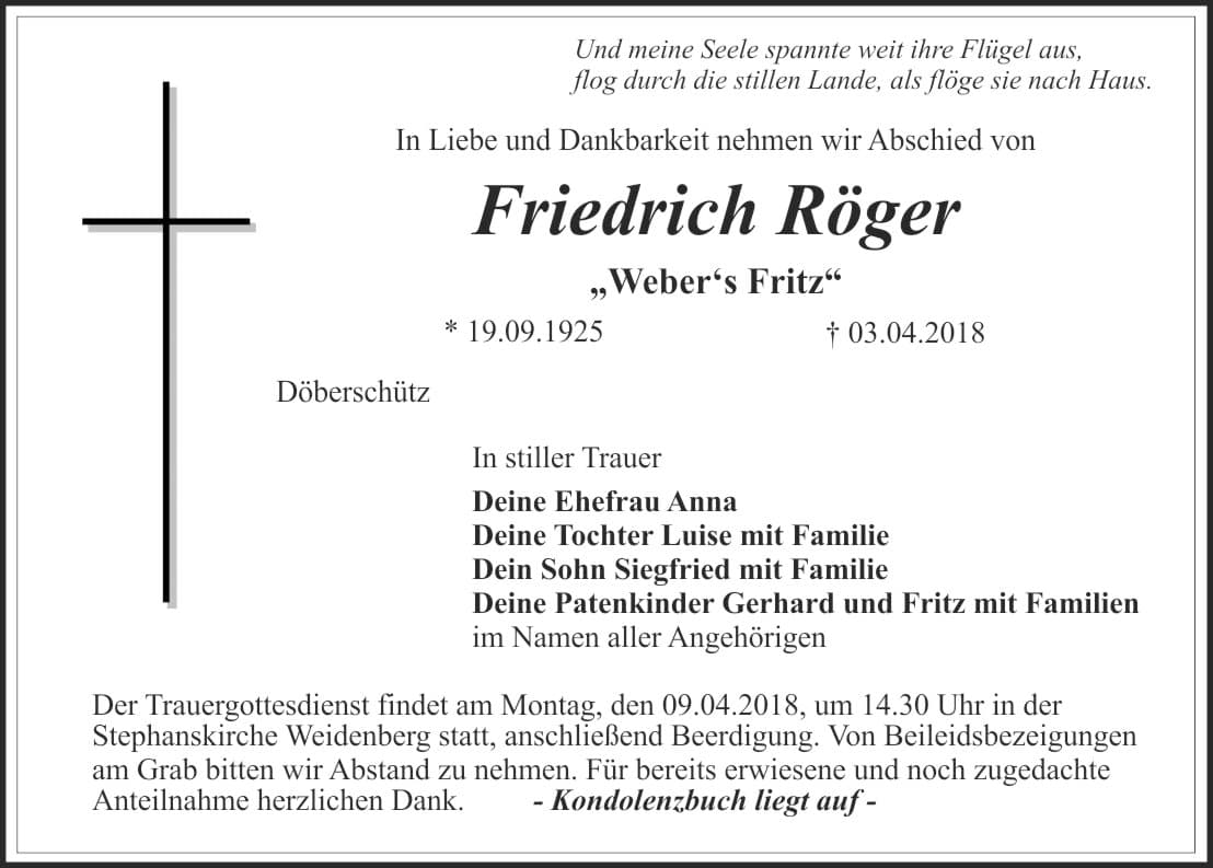 Herr Friedrich Röger