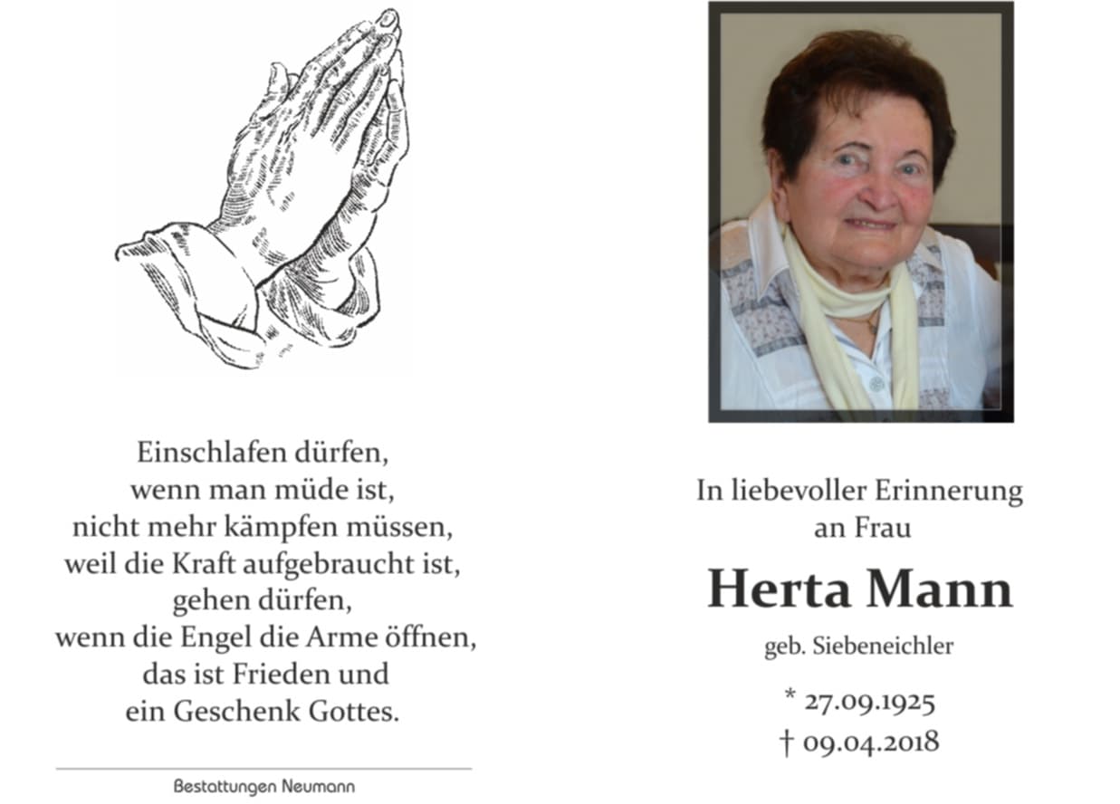 Frau Herta Mann
