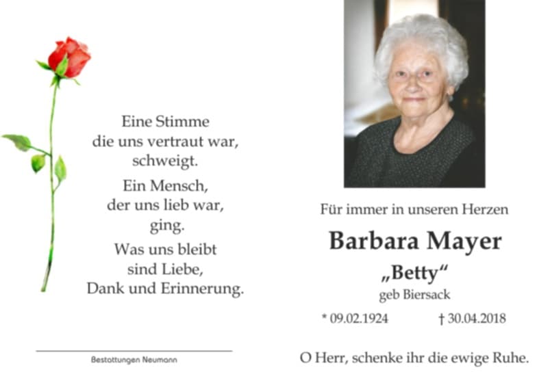Frau Barbara Mayer