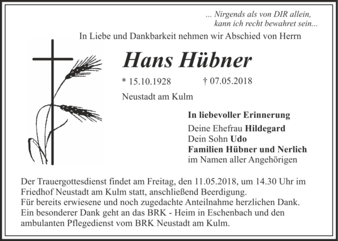 Herr Hans Hübner