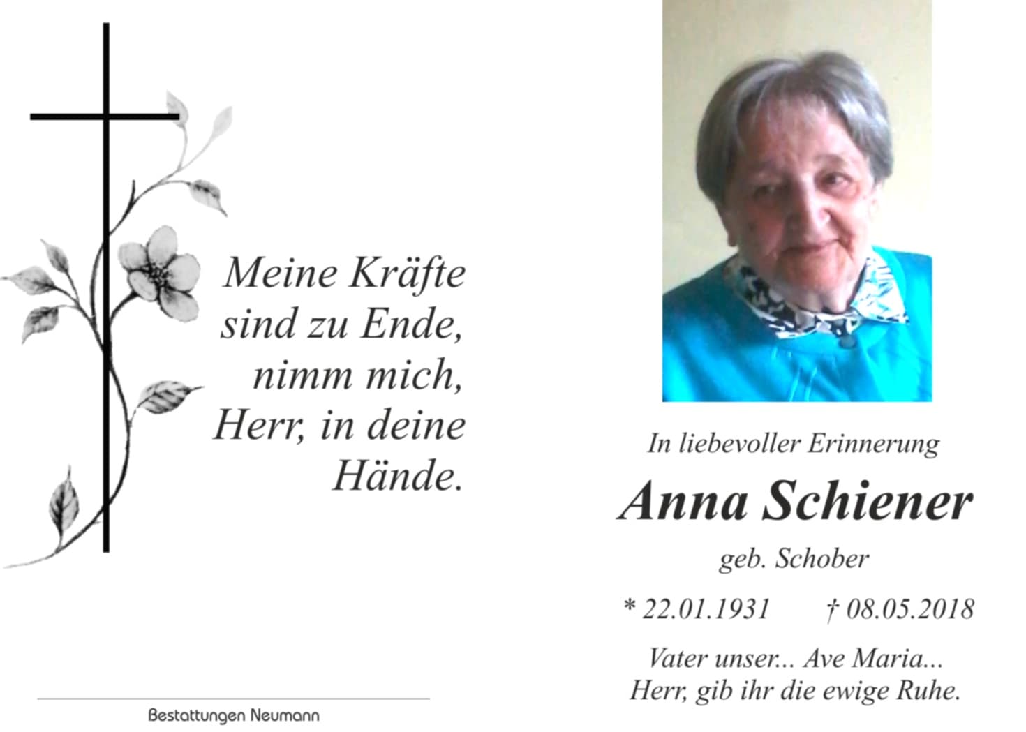 Frau Anna Schiener