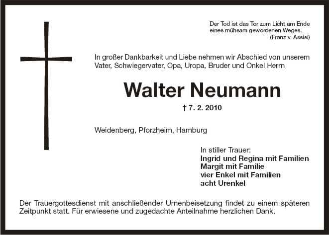 Herr Walter Neumann