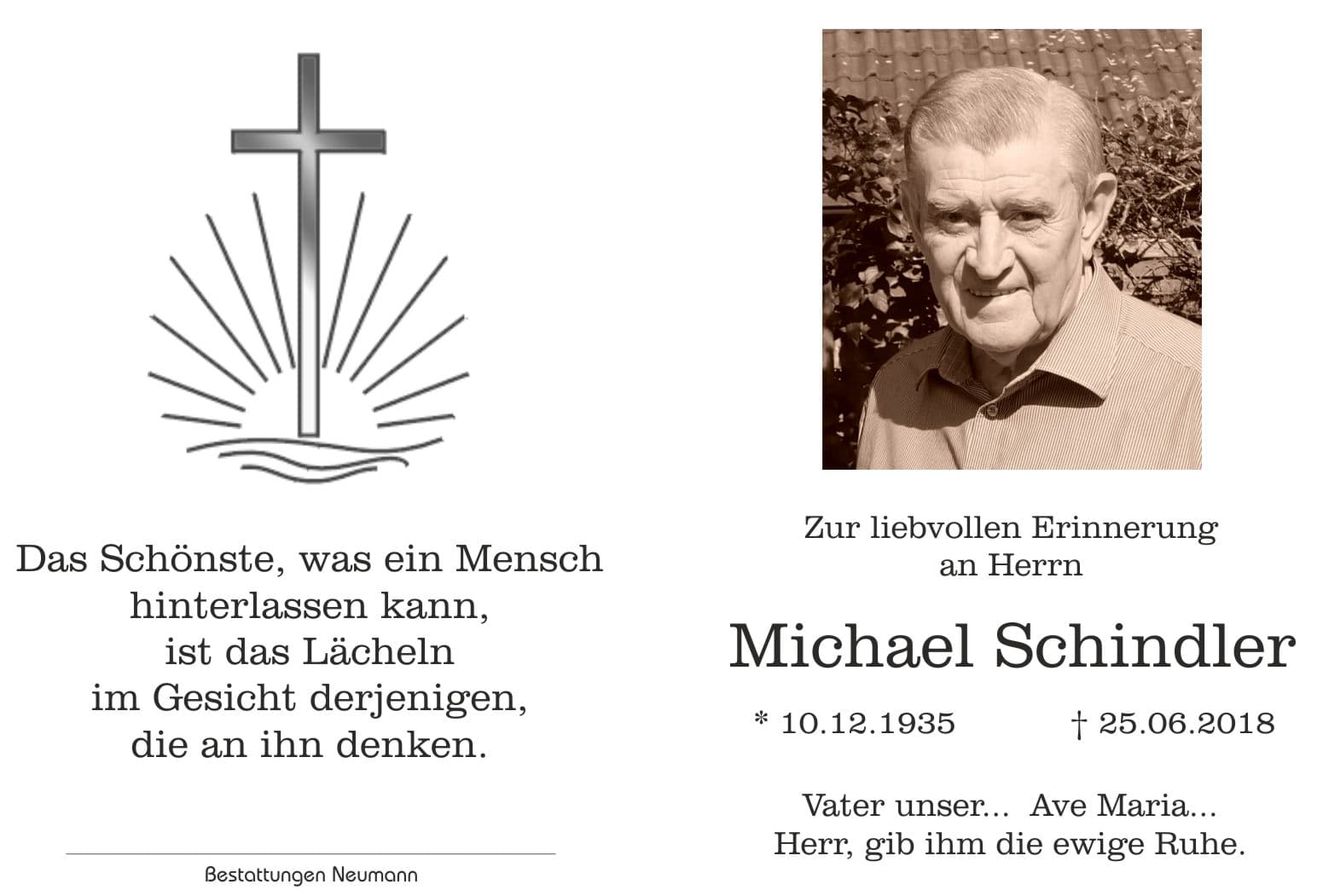 Herr Michael Schindler