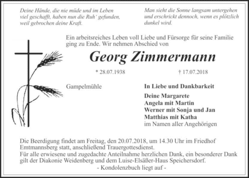Herr Georg Zimmermann