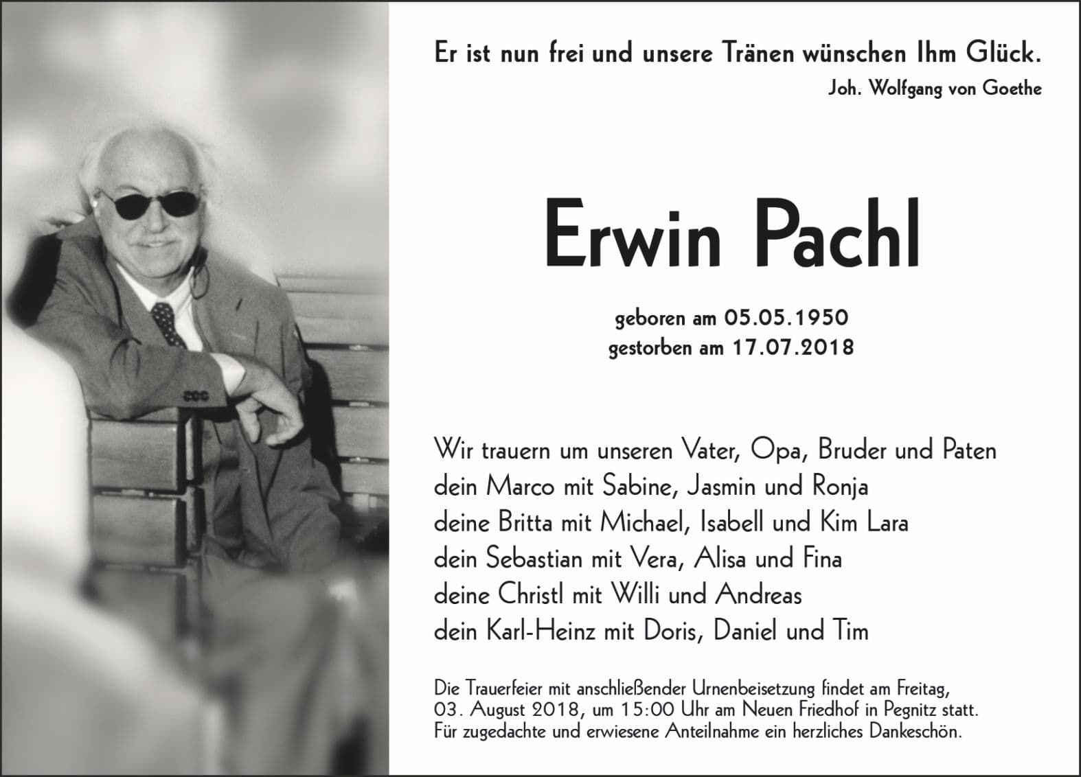 Herr Erwin Pachl