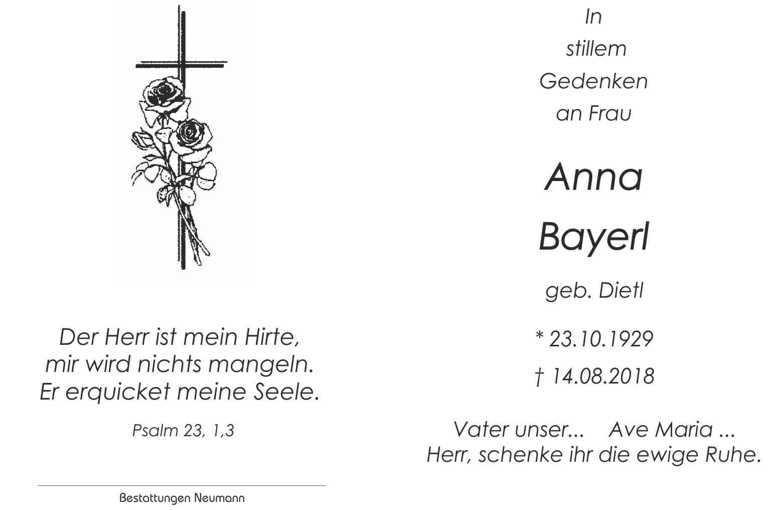 Frau Anna Bayerl