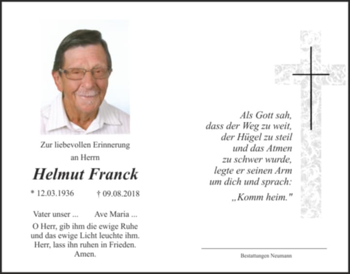 Herr Helmut Franck