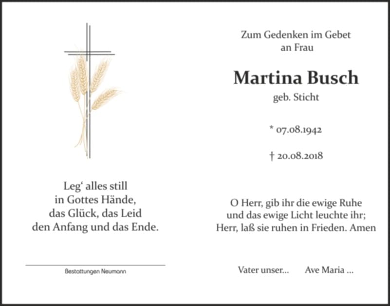 Frau Martina Busch
