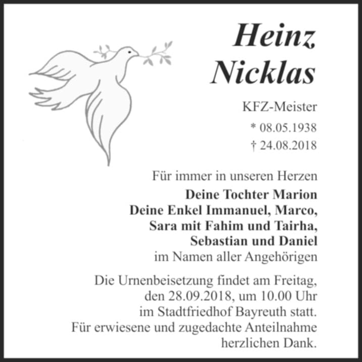 Herr Heinz Nicklas
