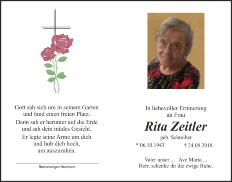 Frau Rita Zeitler