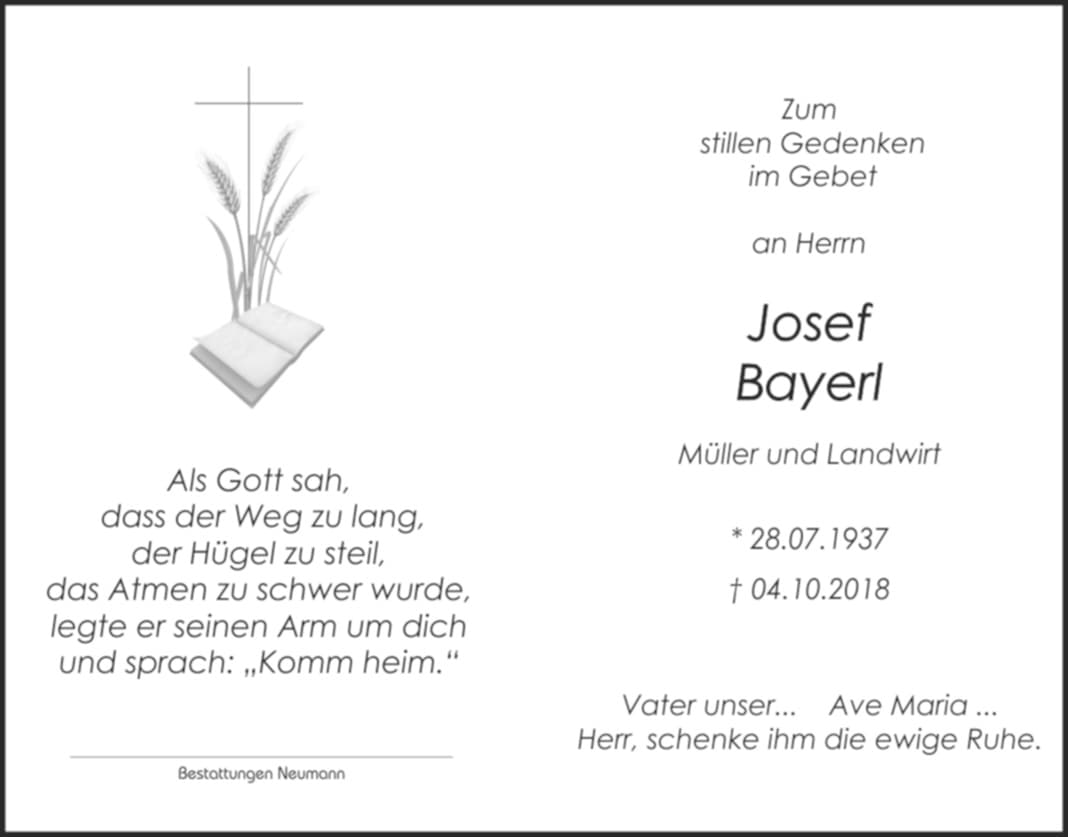 Herr Josef Bayerl