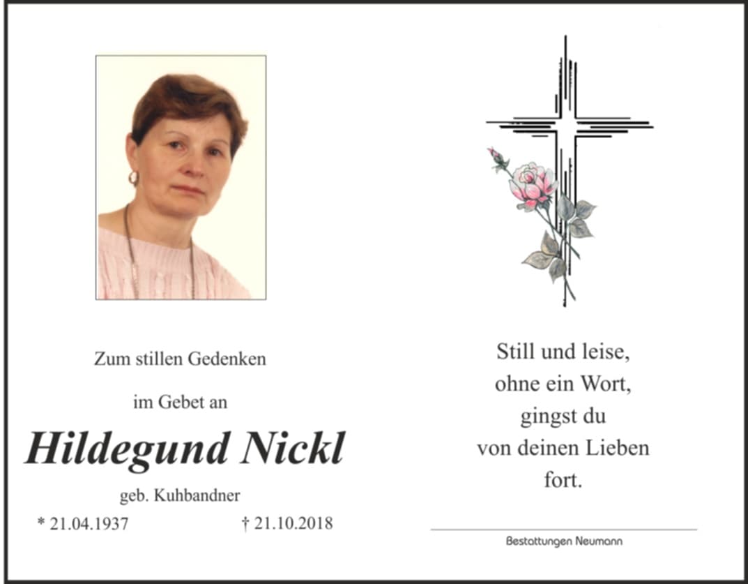 Frau Hildegund Nickl