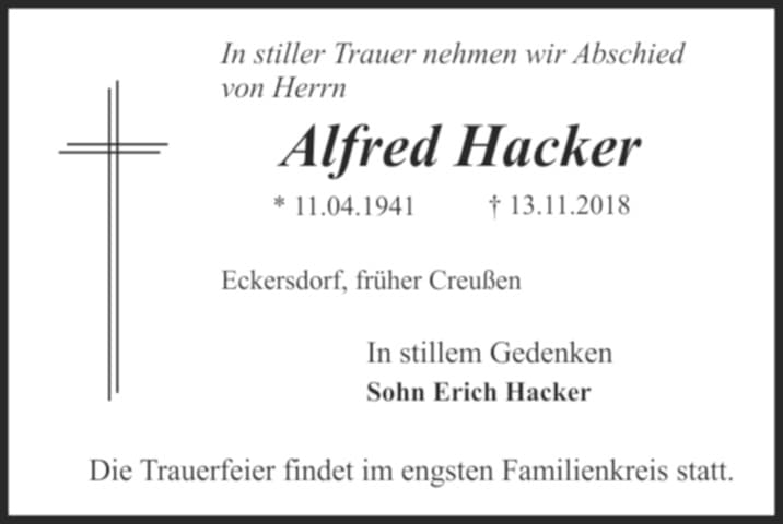 Herr Alfred Hacker