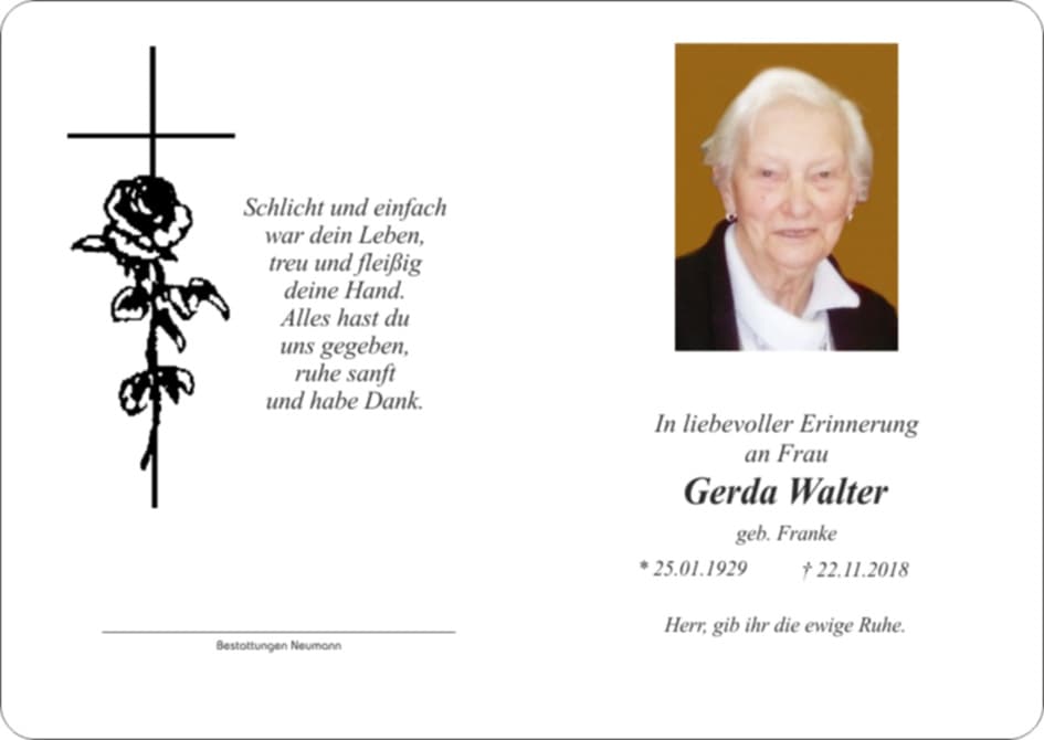 Frau Gerda Walter