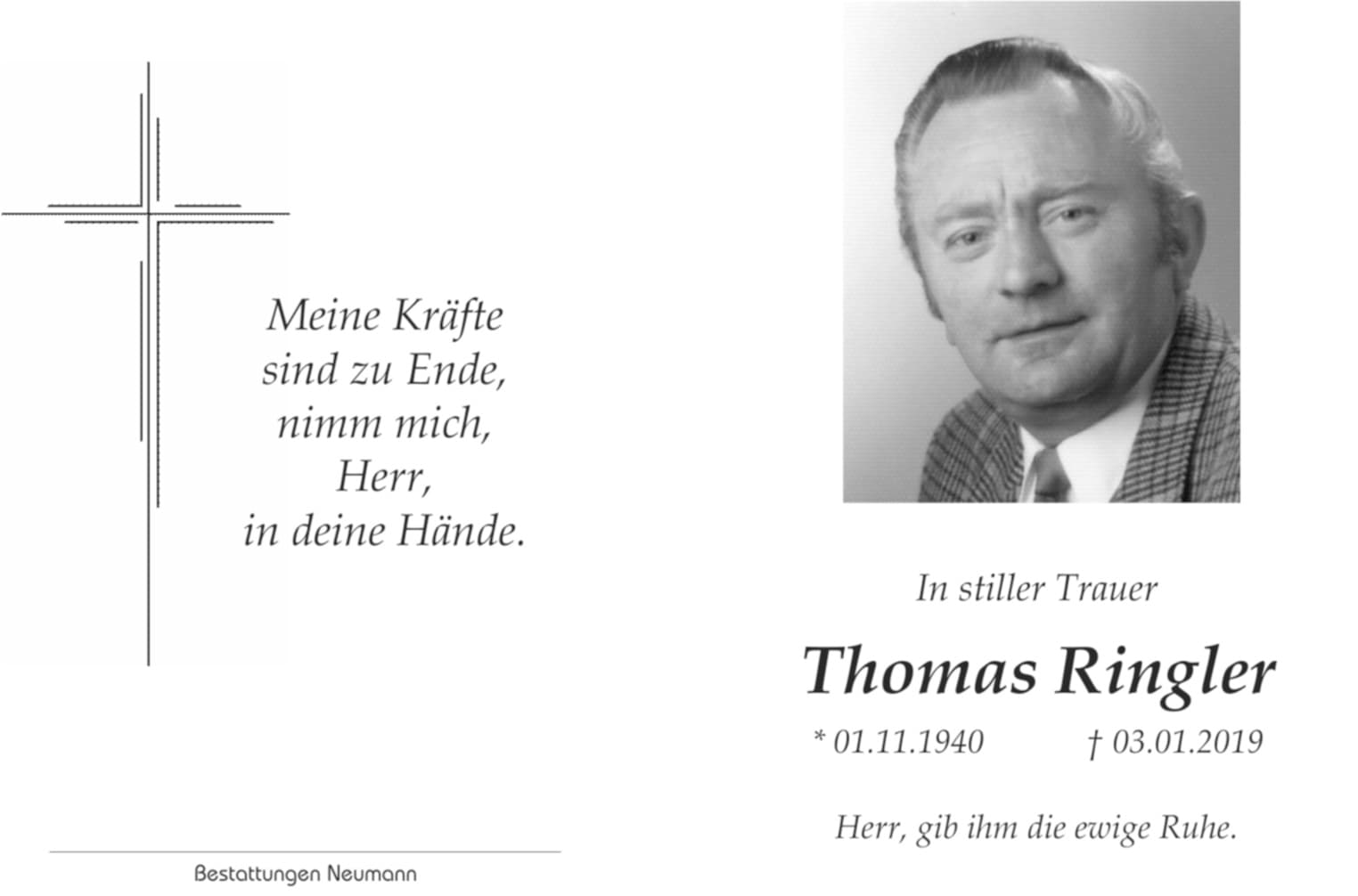 Herr Thomas Ringler