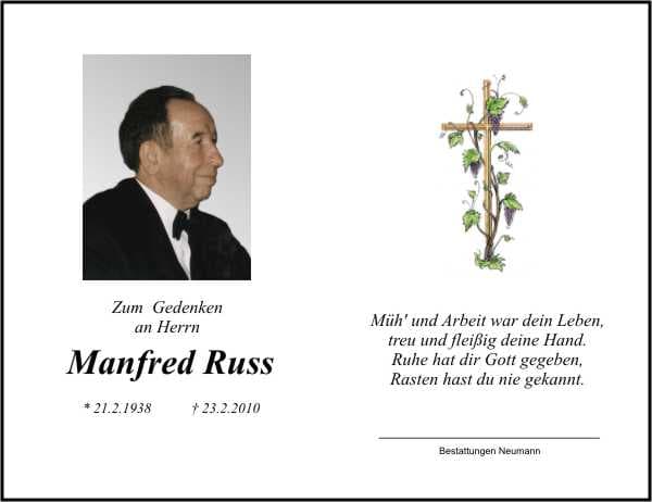 Herr Manfred Russ