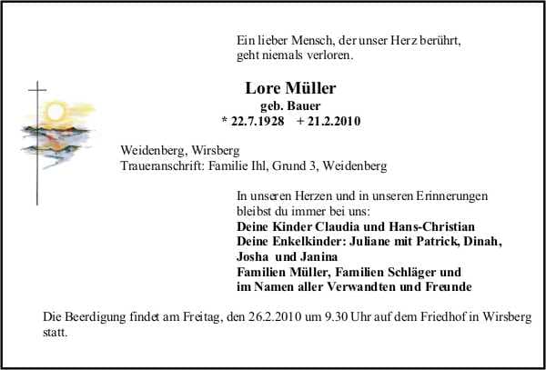 Frau Lore Müller