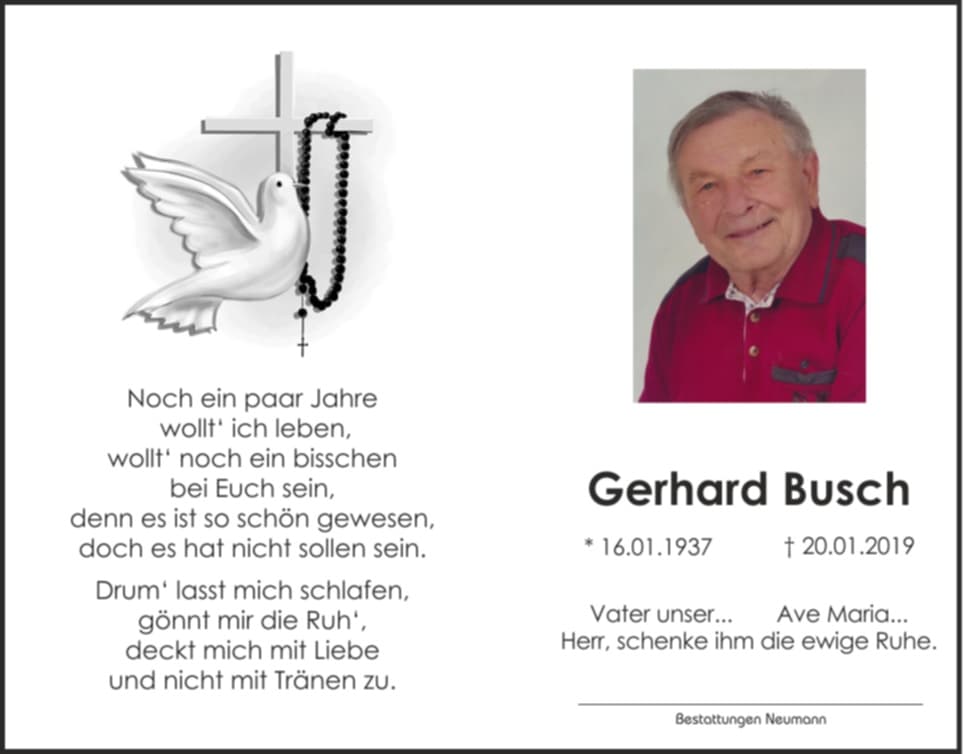 Herr Gerhard Busch