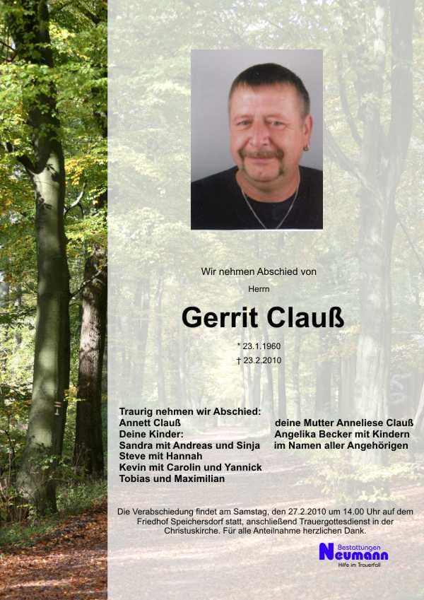 Herr Gerrit Clauß