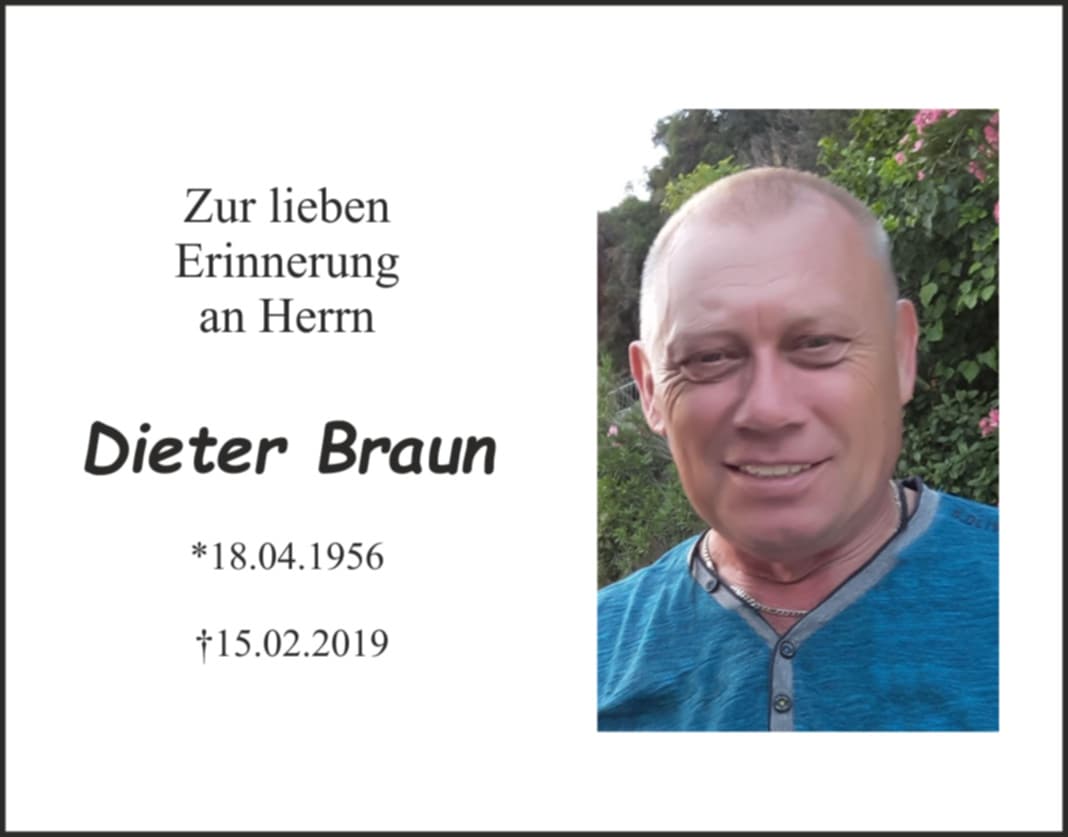 Herr Dieter Braun
