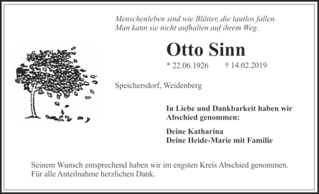Herr Otto Sinn