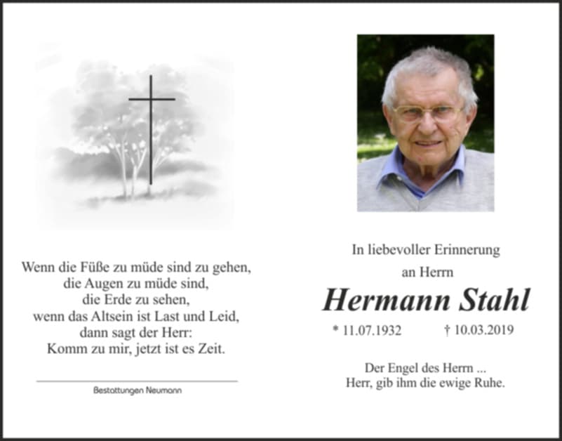 Herr Hermann Stahl