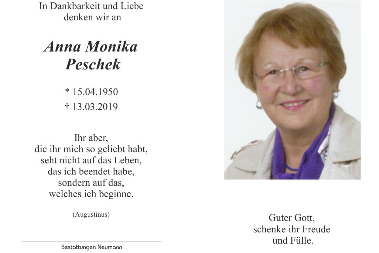 Frau Anna Monika Peschek