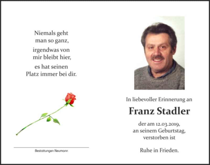 Herr Franz Stadler